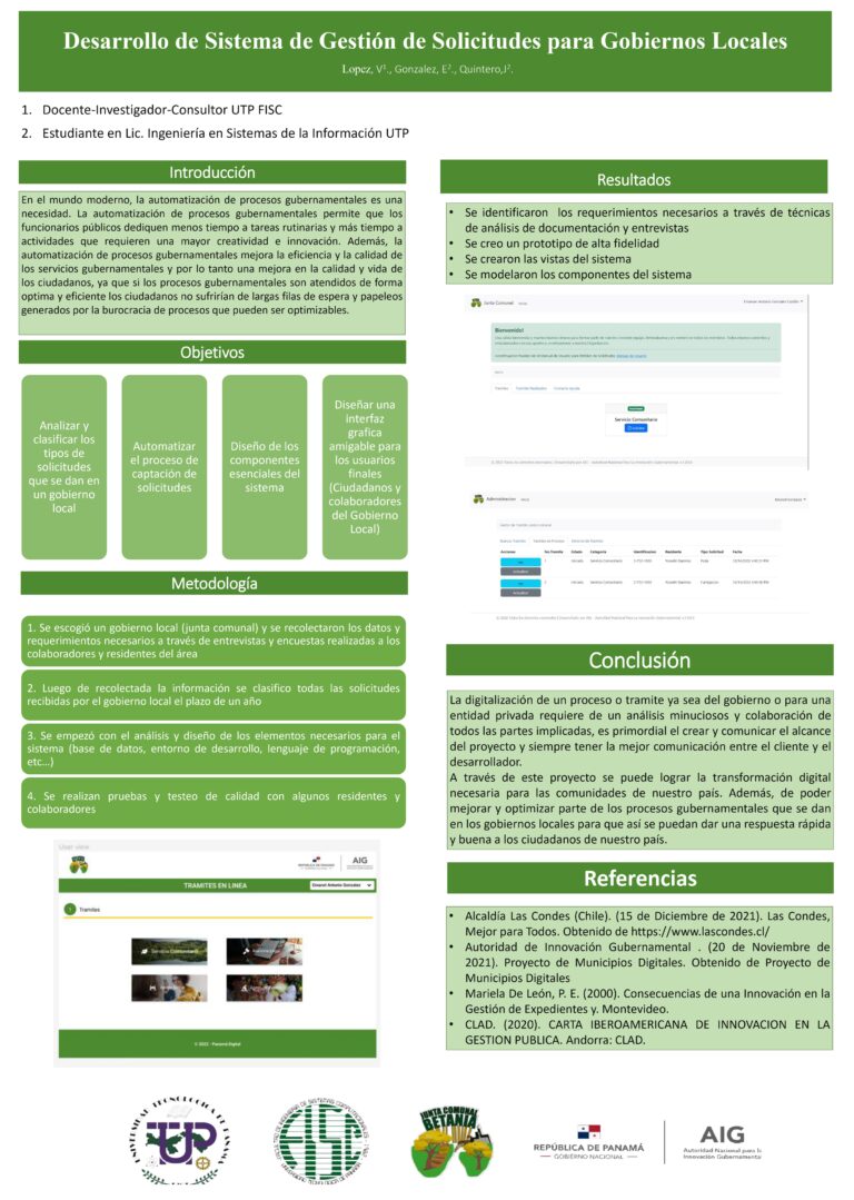 18-POSTER DIGITAL SISTEMA DE GESTION DE SOLICITUDES PARA GOBIERNOS LOCALES